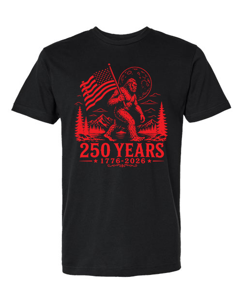America 250 Bigfoot Patriotic T-Shirt